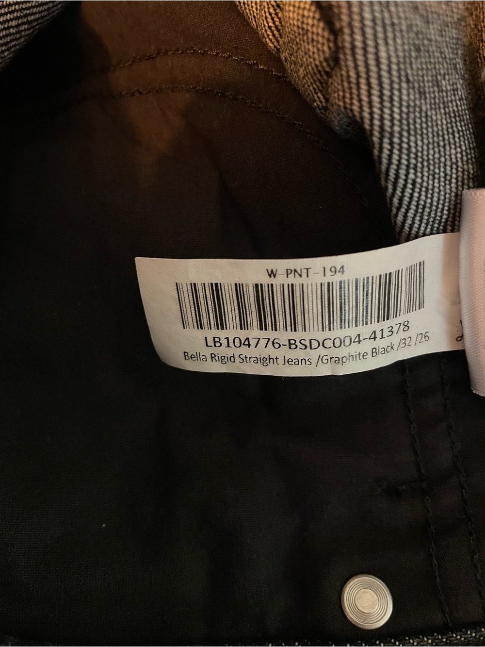 Quince Bella Rigid Straight Denim Jeans in Graphite Black 32" W 26" Inseam NWT - Picture 7 of 8